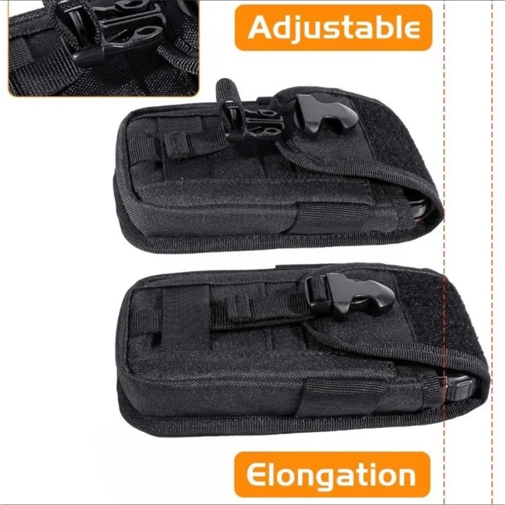 Tactical Cell Phone Holster Pouch flag patch